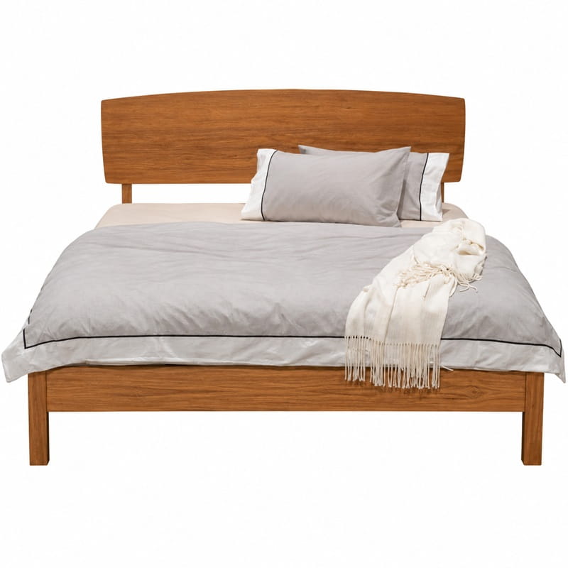 Amelia Scandi Bed Base – Solid Tasmanian Oak