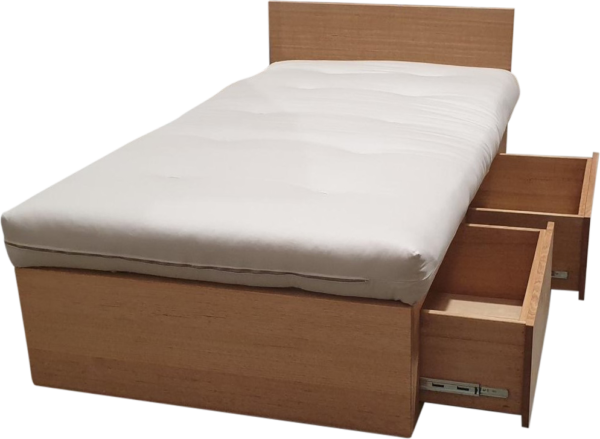 Barkly Bed Base – Luxury Hardwood Design with Smart Storage