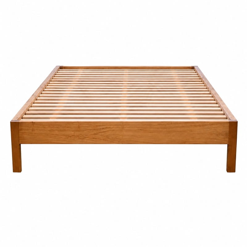 Amelia Scandi Bed Base – Solid Tasmanian Oak