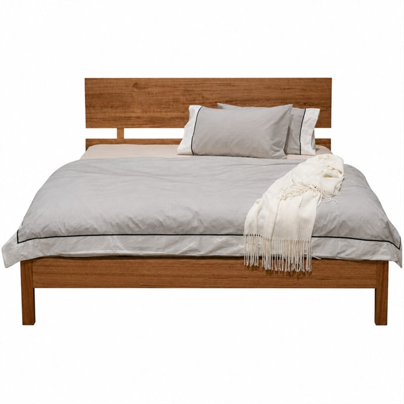 Amelia Scandi Bed Base – Solid Tasmanian Oak