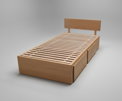 Barkly Bed Base – Luxury Hardwood Design with Smart Storage