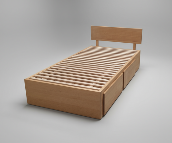 Barkly Bed Base – Luxury Hardwood Design with Smart Storage