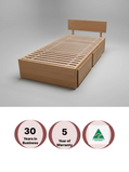 Barkly Bed Base – Luxury Hardwood Design with Smart Storage