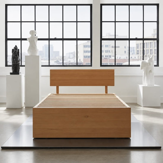 Barkly Bed Base – Luxury Hardwood Design with Smart Storage