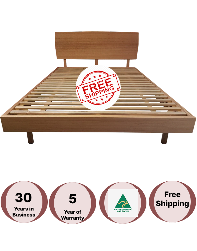 Wooden bed frame