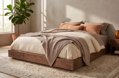 Australian made Floor bed frame made with hardwood