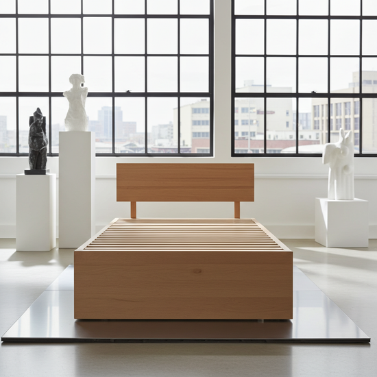 Barkly Bed Base – Luxury Hardwood Design with Smart Storage