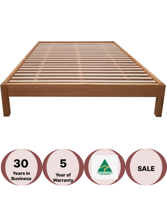 Wooden bed frame