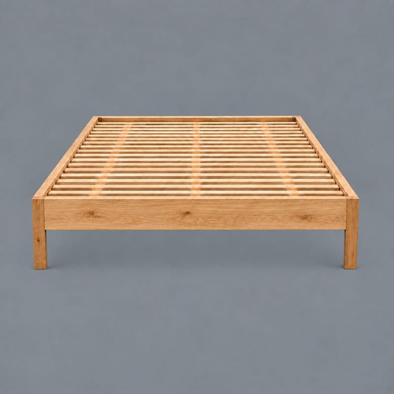 Amelia Scandi Bed Base – Solid Tasmanian Oak