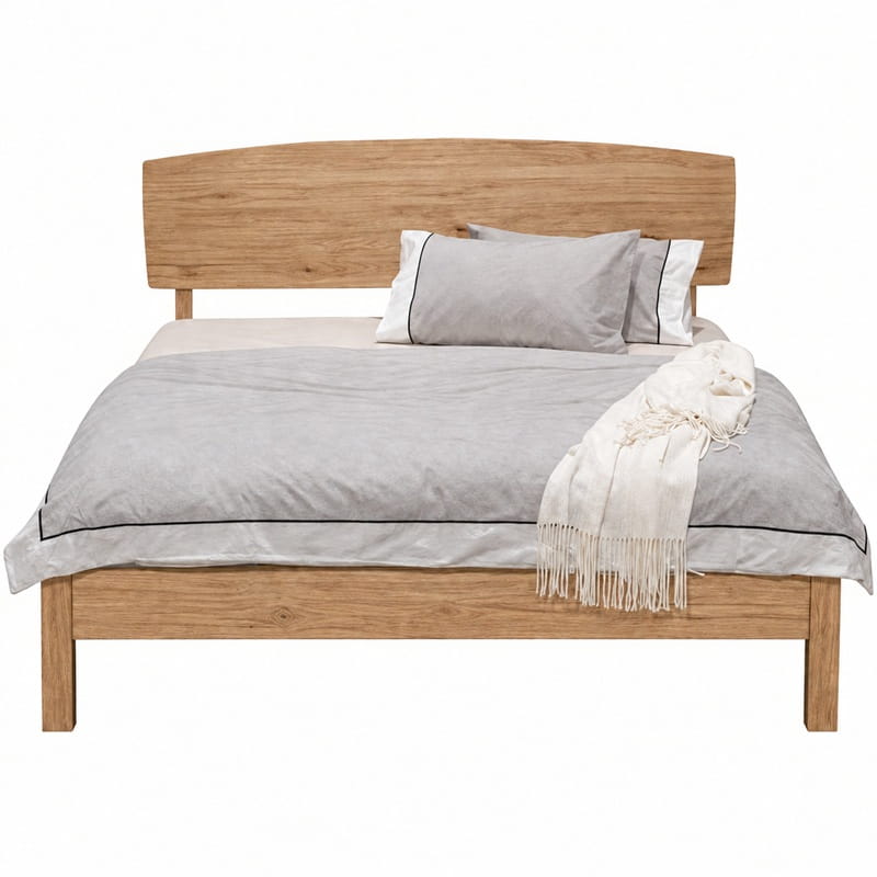 Amelia Scandi Bed Base – Solid Tasmanian Oak