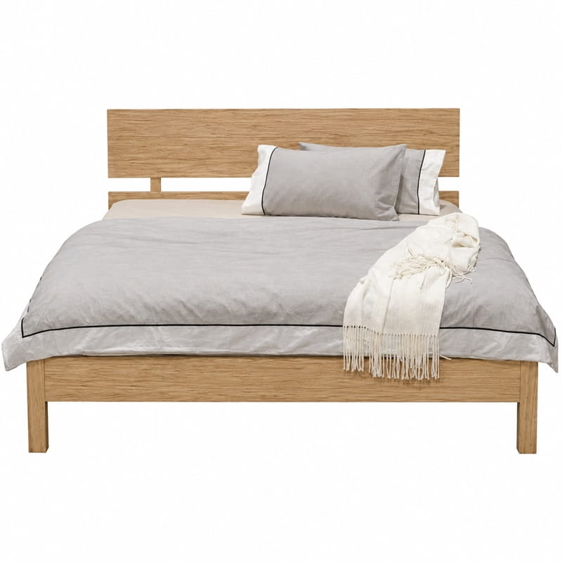 Amelia Scandi Bed Base – Solid Tasmanian Oak