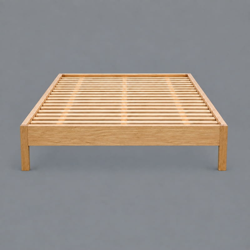 Amelia Scandi Bed Base – Solid Tasmanian Oak