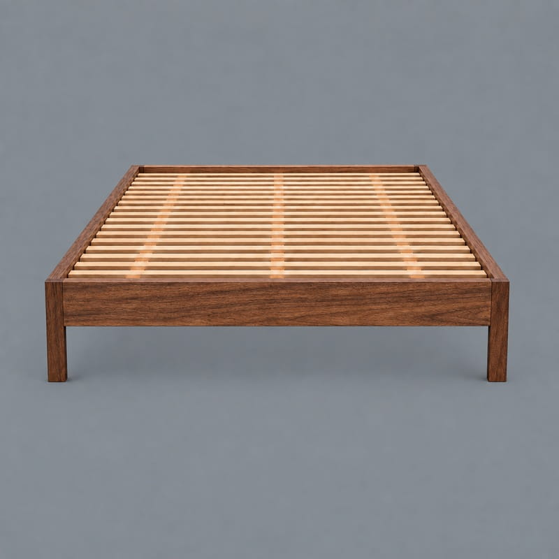 Amelia Scandi Bed Base – Solid Tasmanian Oak