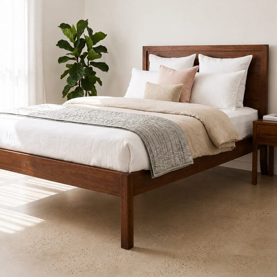 Siena Bed Base with Premium Headboard