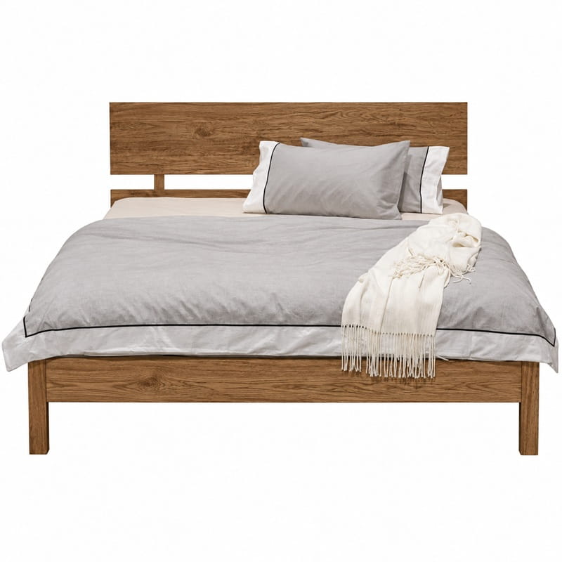 Amelia Scandi Bed Base – Solid Tasmanian Oak