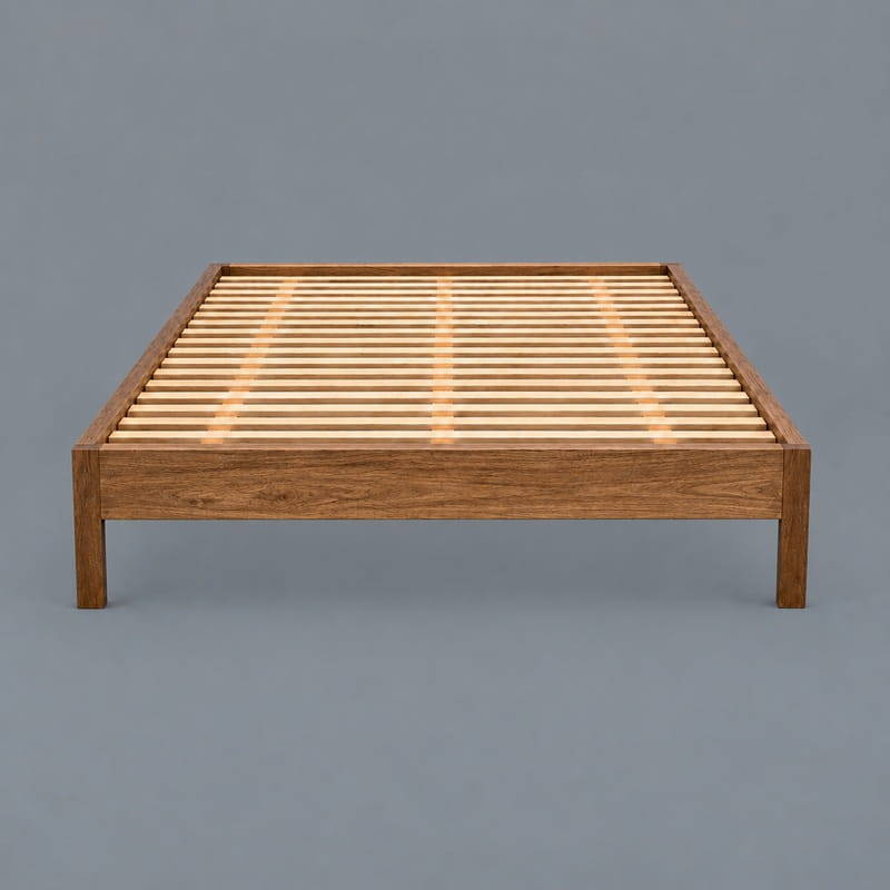 Amelia Scandi Bed Base – Solid Tasmanian Oak